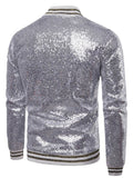 Man Fashion Sparkle Sequin Performance Party Jacket