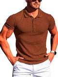 Male Summer Skinny Running Sports Fitness Wear Polo Shirts