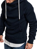 Men's Fashion Solid Color Velvet Hoodie