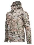 Men's Windproof Breathable Outdoor Warm Hooded Camouflage Jacket