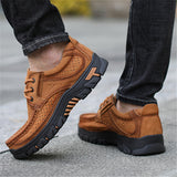 Outdoor Casual Wearable Non Slip Hollow Out Leather Shoes