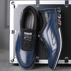 Men Casual Business Cozy Round Toe Leather Shoes