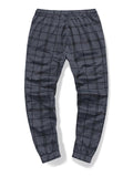 Fashionable Drawstring Elastic Waist Plaid Pants