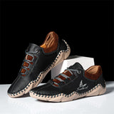 Retro Style Comfortable Soft Non-Slip Men's Distinctive Durable Casual Lace Up Shoes