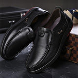 Men's Fashion Breathable Slip-on Business Formal Leather Shoes