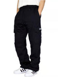 Men's Sports Fitness Multi-Pocket Drawstring Cargo Pants