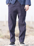 Loose Vintage Straight Jacquard Casual Pants