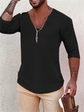 New Holiday Cotton Casual Men's V-Neck Sweaters