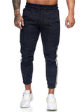 Men's Casual Plaid Drawstring Sweatpants Track Pants