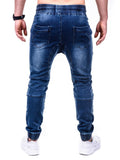 Men's Casual Mid-waist Slim-fit Denim Pants