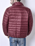 Mens Lightweight Stand Collar Down Outerwear For Winter