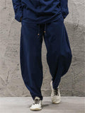 High Quality Winter's Thick Cotton Linen Loose  Tops+Trousers Sets