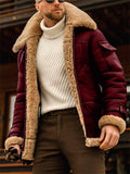 Trendy Thermal Bouclé Jacket Aviator Shearling Coats