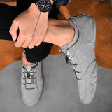 Ultra Cozy Mens Genuine Leather Sporty Casual Shoes