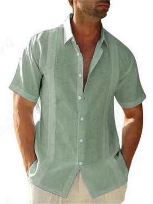 Men's Summer Casual Single Breasted Button Shirts