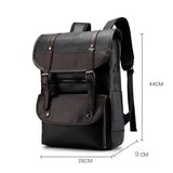 Stylish Leather Casual Multifunction Travel Backpack