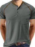 Fashionable Classic Daily Wear Men's Henley Shirts