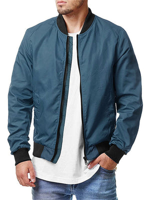 Men's Fashion Zip Up Jackets for Spring Autumn