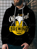 Creative Oktoberfest Digital Print Drawstring Hooded Sweatshirt