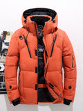 Men's Fashion Hooded Loose Outer Wear Large Size Outdoor Ski Down Coat