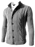 Men's Casual Comfy Daily Wear Button Up Slim Cardigans