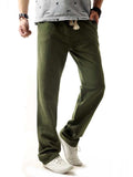 Loose Casual Linen Sports Straight Trousers Slacks