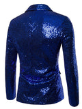 Trendy Men's Prom Performance Shiny Sequins Jackets