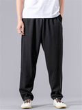 Fashion Comfy Pure Color Loose Patchwork Ankle Pants