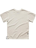 Soft Cotton Crew Neck Short Sleeve Drawtring Hem Running T-Shirt