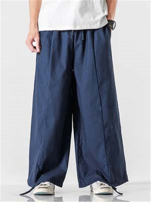 Casual Hip Hop Loose Straight Pants With Adjustable Stripe