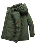 Men Detachable Hoodies Cotton-Padded Coats