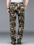 Thin Leisure Elastic Waist Men's Camouflage Cargo Pants