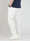 Fashion Comfy Pure Color Loose Patchwork Ankle Pants