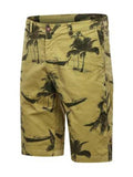 Casual Vacation Print Cargo Beach Knee Shorts