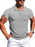 Male Summer Skinny Running Sports Fitness Wear Polo Shirts