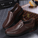 Men's Fashion Breathable Slip-on Business Formal Leather Shoes