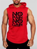 New Bodybuilding Hooded Tank Top Cotton Sleeveless Fitness Vest Sweatshirts