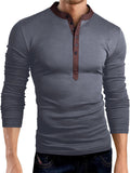 New Autumn V Neck Fit Pullover Men Bottoming Shirts