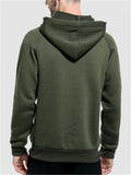 Men's Loose Casual Street Style Solid Color Hoodie