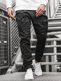 Skinny Brown Cargo Pants Mens