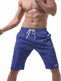 Mens Casual Summer Beach Knee Shorts