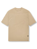 Mens Casual Loose Solid Color Split T-Shirts