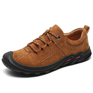 Men Outdoor Toe Protective Slip Resistant Leather Shoes