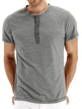 Men's Summer Leisure Daily Wear Short Sleeve Comfy Slim T-shirts