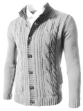 Men's Casual Comfy Daily Wear Button Up Slim Cardigans