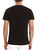 Men's Simple Style Solid Color Short-Sleeved Button T-Shirt