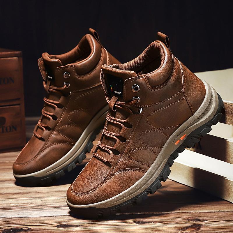 Men Vintage Leather Ankle Boots – KiloMens