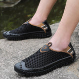 Summer Casual Outdoor Mesh Breathable Round-Toe Slip-on Shoes