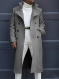 British Style Extra Loose Mid-length Outerwear Men's Coats