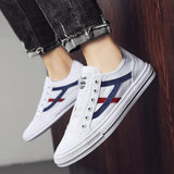 Men's Fashion Casual Stripe Breathable Canvas Shoes